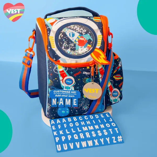 Space_Vest_New_22"_Luxury_Customise_Me_Lunchbag_For_School_Kids_Premium_Quality_&_Personal_Touch