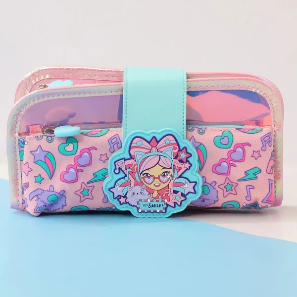 Vest_Stationery_Pouch_Luxury_Quality_Multifunctional_&_Stylish_[_Shark_Unicorn_Purple/Pink_Mermaid_Dino_Space_Cat_Unicorn_Black_Football_Princess_Basketball_]