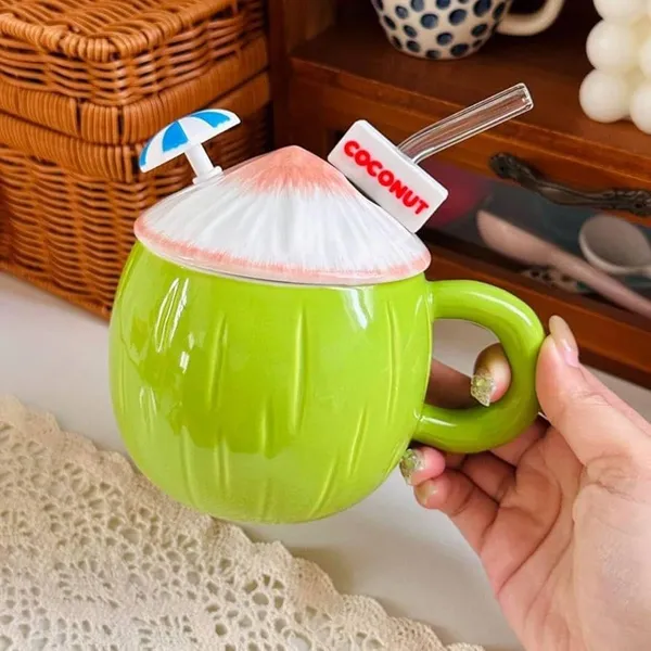 Coconut_Shape_Ceramic_Mug_with_Lid_&_Straw_|_Cute_Tropical_Coffee_Mug