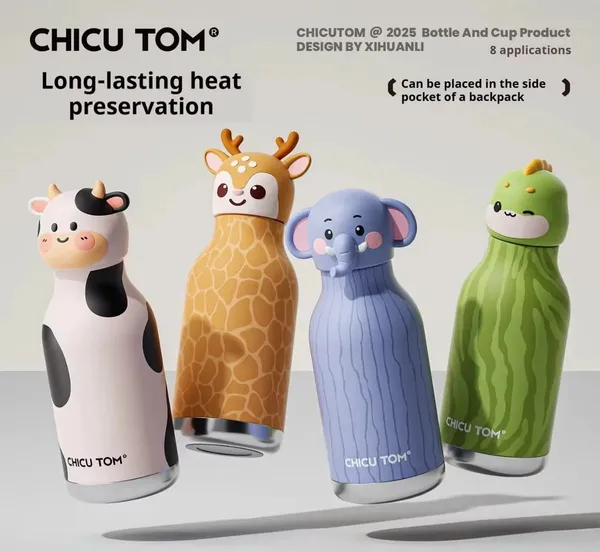 Deer_480ml_Kids_Animal_Stainless_Steel_Insulated_Water_Bottle_with_Straw_&_Cleaning_Brush