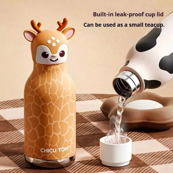 Deer_480ml_Kids_Animal_Stainless_Steel_Insulated_Water_Bottle_with_Straw_&_Cleaning_Brush