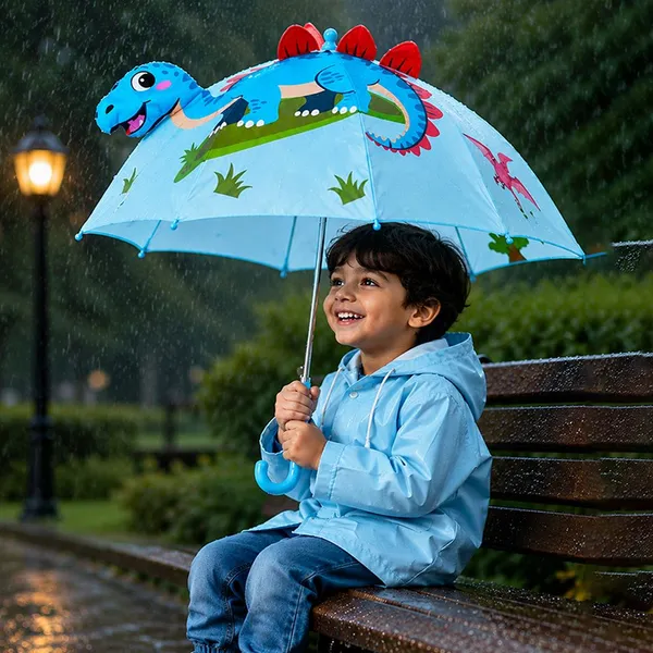 Dino_Kids_3D_Printed_Character_Umbrella