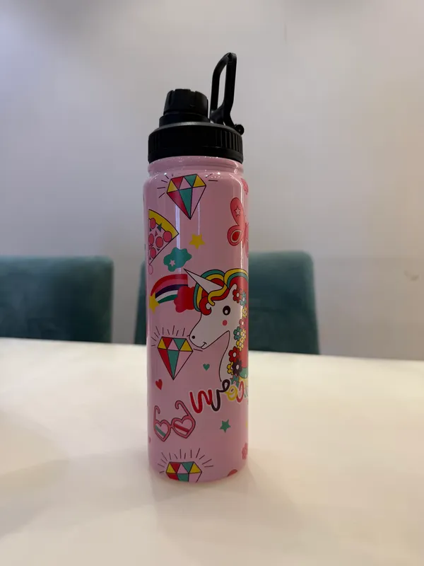 900ml_Stainless_Steel_Insulated_Water_Bottle_Hot_&_Cold_Flask_with_Character_Print