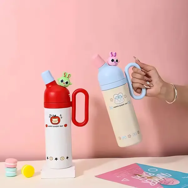 Yellow_Purple_Kawaii_Thermo_Sipper_Bottle_For_KidsDouble_Wall_Stainless_Steel_Cute_Animal_Flask_With_Straw_Cap_Hot_&_Cold_Vacuum_Insulated_Water_Bottle_(350Ml)