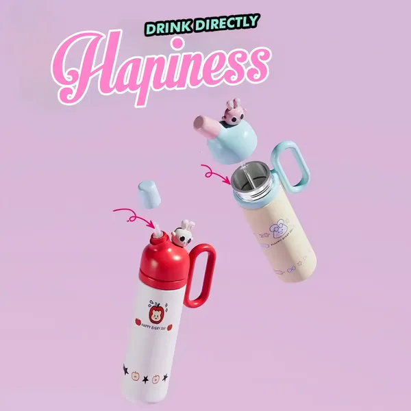 Yellow_Purple_Kawaii_Thermo_Sipper_Bottle_For_KidsDouble_Wall_Stainless_Steel_Cute_Animal_Flask_With_Straw_Cap_Hot_&_Cold_Vacuum_Insulated_Water_Bottle_(350Ml)