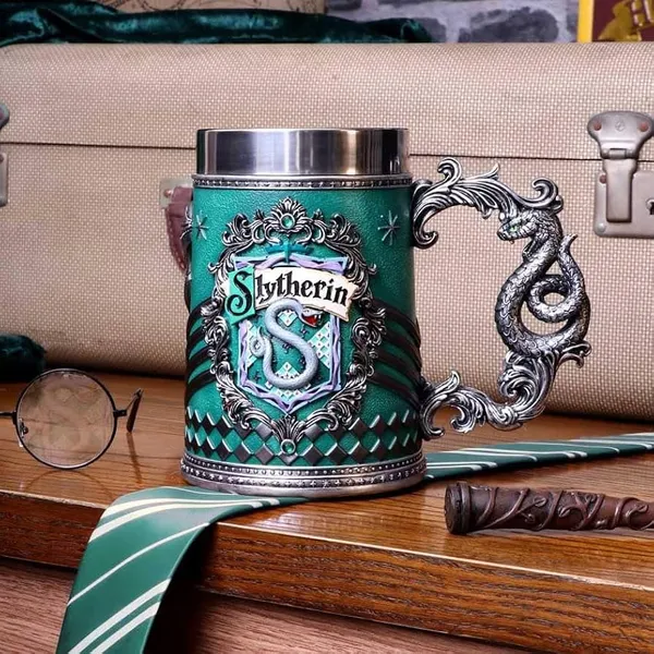 Green_Harry_Potter_House_Stainless_Steel_Mug_with_3D_Handle_|_450ml