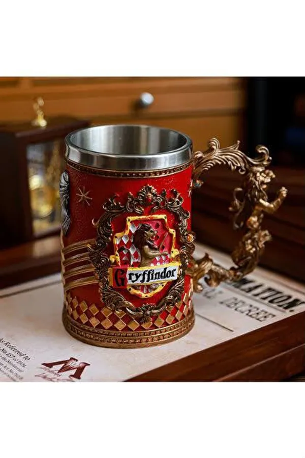 Green_Harry_Potter_House_Stainless_Steel_Mug_with_3D_Handle_|_450ml