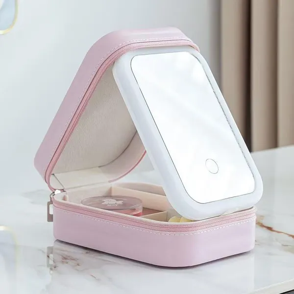 Green_LED_Vanity_Makeup_Organizer_with_Mirror_–_Travel_Friendly_Beauty_Case