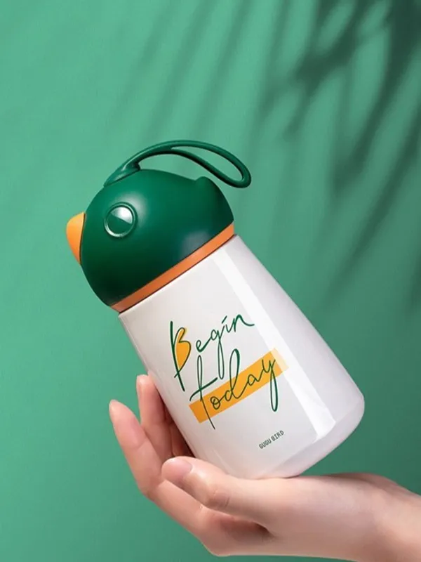 Begin_Today_Bird_Cap_Mini_Bottle_320Ml_Hot_&_Cold_Stainless_Steel_Travel-Friendly_Vacuum_Flask_For_Kids_&_Gifting