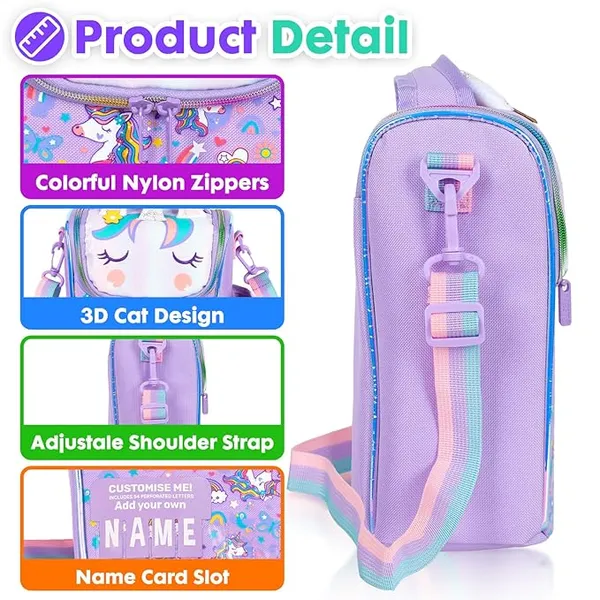 Unicorn_Vest_New_22"_Luxury_Customise_Me_Lunchbag_For_School_Kids_Premium_Quality_&_Personal_Touch