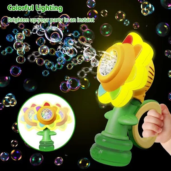 Sunflower_Bubble_Machine_Electric_Bubble_Toy_with_Lights