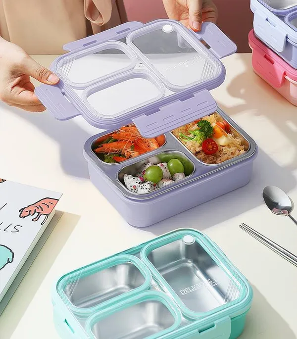 Bentopro_3_3-Slot_Stainless_Steel_Lunch_Box_02_750Ml_Leakproof_Bpa-Free_Compact_&_Durable