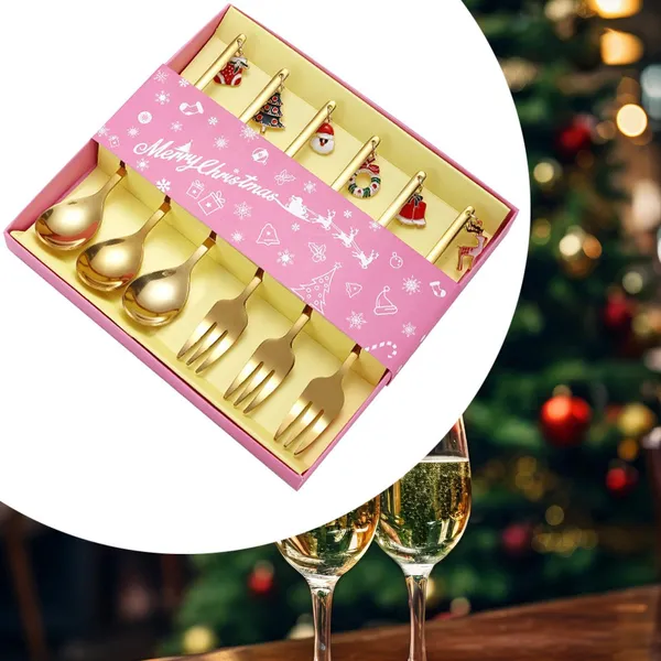 Luxury_Gold_6_Pcs_Christmas_Spoon_&_Fork_Set_|_Decorative_Cutlery_Gift_Set