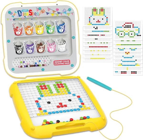 2-In-1_Magnetic_Color_&_Number_Maze_With_Dot_Board_Montessori_Learning_Toy_2-4_Years