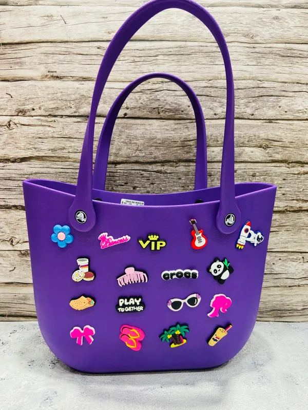 Crocs-Style_Silicone_hand_Bag_Waterproof,_Lightweight_&_Washable