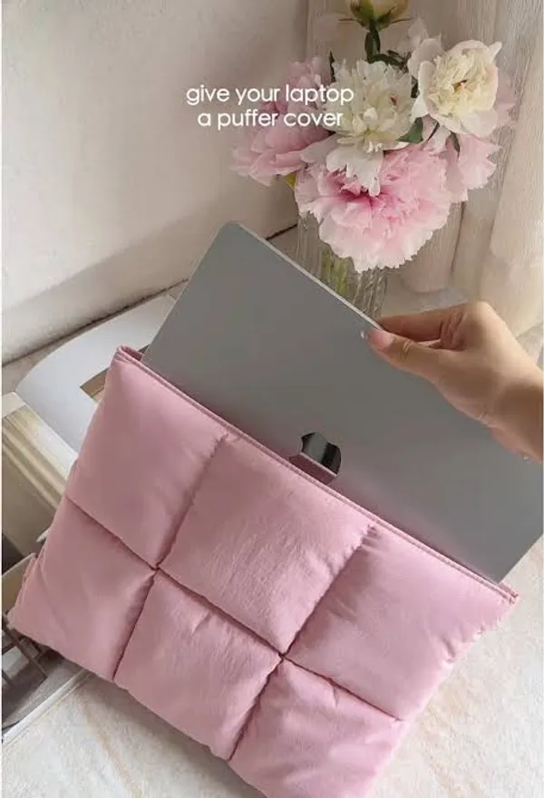 Pink_CloudShield_Puffer_Laptop_Sleeve