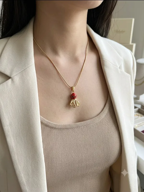 Red_Octo_babe_Charm_–_Anti-Tarnish_18K_Gold_Necklace