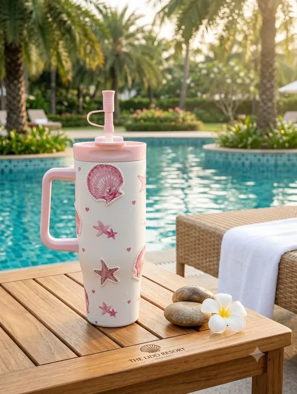 Sitarayuri_Pink_star_fish_Side-Handle_Tumbler_