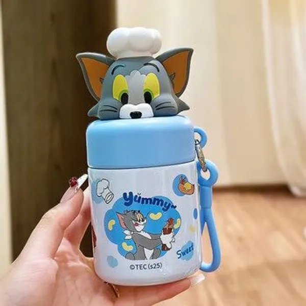 Tom_3D_Multi-Use_Tumbler_&_Food_Jar_–_200ML_Insulated_Kids_Sipper_with_Handle