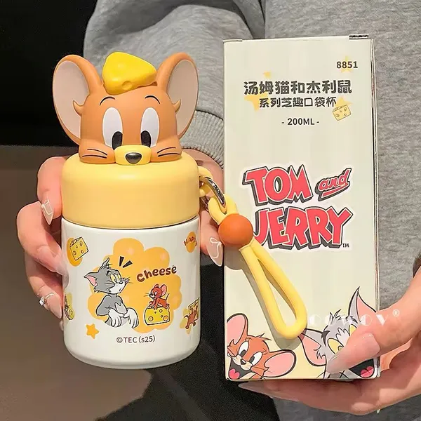 Tom_3D_Multi-Use_Tumbler_&_Food_Jar_–_200ML_Insulated_Kids_Sipper_with_Handle