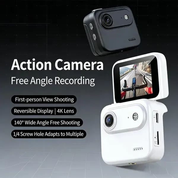 VlogCam_Mini_Flip-Screen_Action_Camera_with_8gm_memory_card