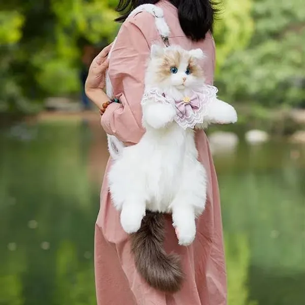 White_Beige_Realistic_Cat_Backpack_–_Viral_Cute_Plush_School_&_Travel_Bag