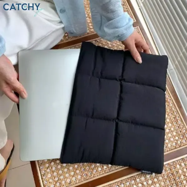 White_CloudShield_Puffer_Laptop_Sleeve