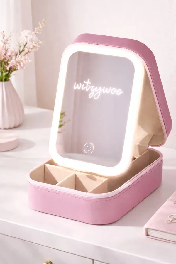 White_LED_Vanity_Makeup_Organizer_with_Mirror_–_Travel_Friendly_Beauty_Case