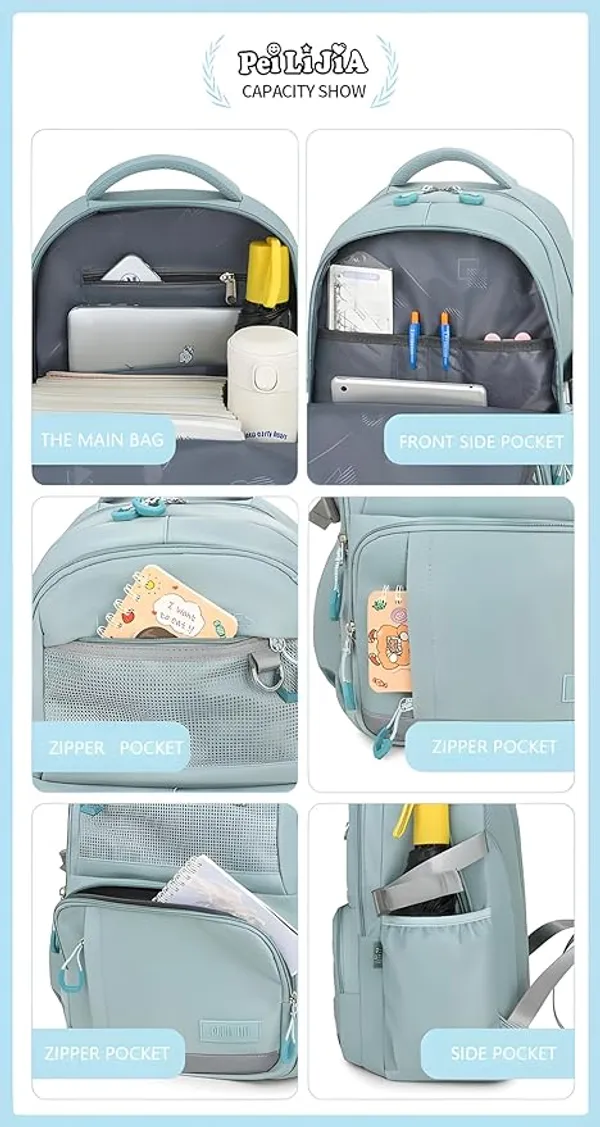Dailymode_Multi-Pocket_Backpack_18-Inch_Lightweight_Casual_Bag_For_School,_College,_Office_&_Travel_Fits_15"_Laptop_+_A4_Files