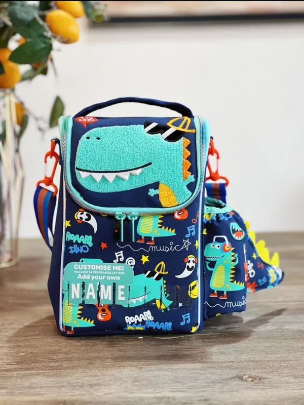Dino_Vest_New_22"_Luxury_Customise_Me_Lunchbag_For_School_Kids_Premium_Quality_&_Personal_Touch