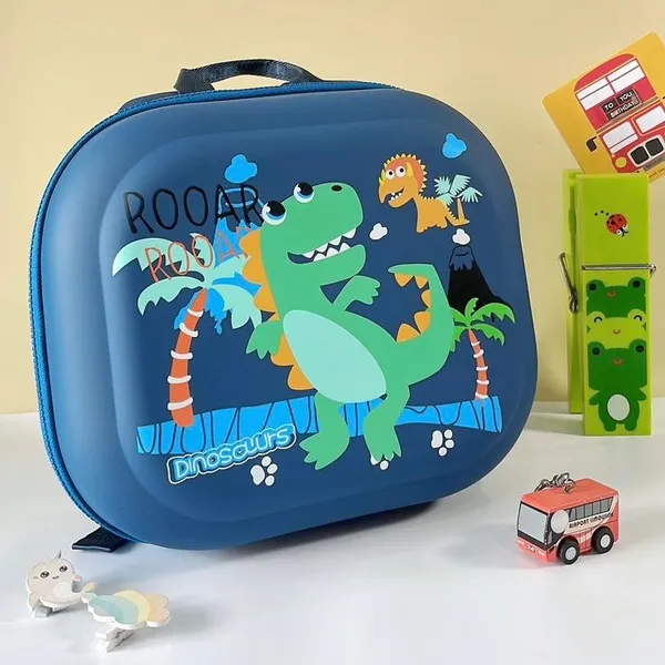Dino_Armoured_Adventurer_Hardshell_Backpack_For_Kids_Space,_Unicorn,_Dino_&_Mermaid_Themes_Lightweight_&_Durable_With_Unique_Square_Shape