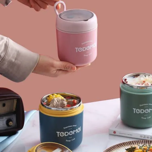 Tedmei_Steel_Lunch_Jar_Portable_Soup_Cup_I_Food_Jar_Leak-Proof_With_Spoon_For_Office,_Travel_&_Soup_Lovers_500Ml_Blue_I_Pink_I_Green