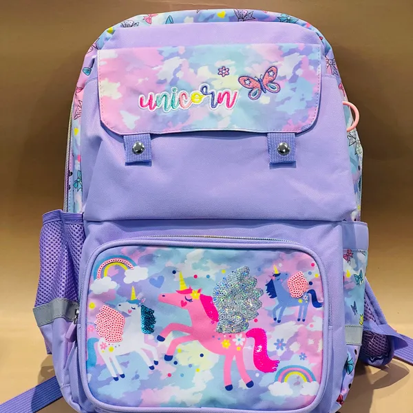 Vestpro_16_Unicorn_Waterproof_Luxury_School_Backpack_Air-Cool_Back,_Magnetic_Pocket,_Laptop_Grip_Premium_School_Bag_With_2_Front_Pockets_&_Bottle_Holders