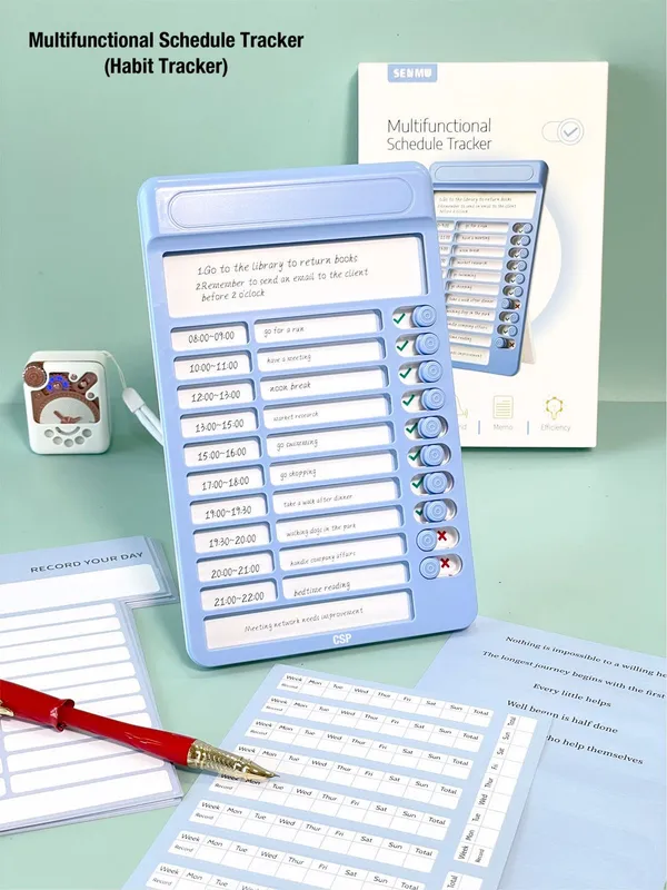 Blue_Habit_Tracker_Chart_For_Kids_Portable_Self-Discipline_Checklist_Habit_&_Schedule_Tracker_With_Fun_Chore_Cards