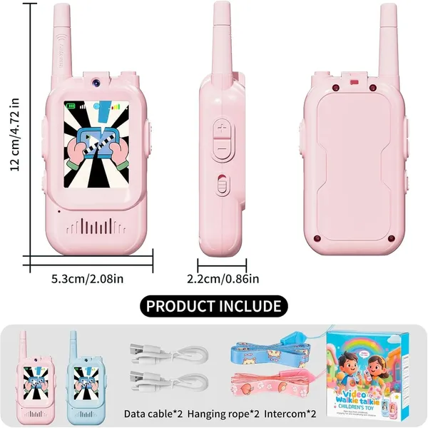 Kids_Video_Calling_Walkie_Talkie_Toy_–_Pink_&_Blue_|_Rechargeable_Two-Way_Video_Talkie