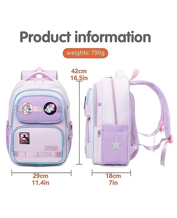 Unicorn_Glow_Pro_School_Backpack_16-Inch_Structured_Bag_For_Girls_(Ages_714)_Ergonomic_Spine_Support_+_Multi-Pocket_Organizer