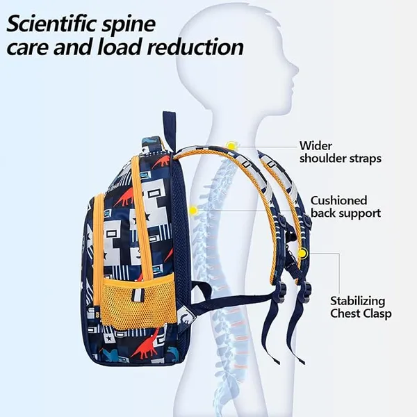 Urban_Roar_Dinosaur_Backpack_14-Inch_Lightweight_Kids_Bag_For_Ages_510_Spine-Safe,_Multi-Pocket_&_Waterproof_School_Bag
