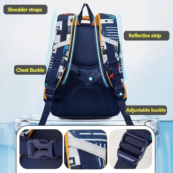 Urban_Roar_Dinosaur_Backpack_14-Inch_Lightweight_Kids_Bag_For_Ages_510_Spine-Safe,_Multi-Pocket_&_Waterproof_School_Bag