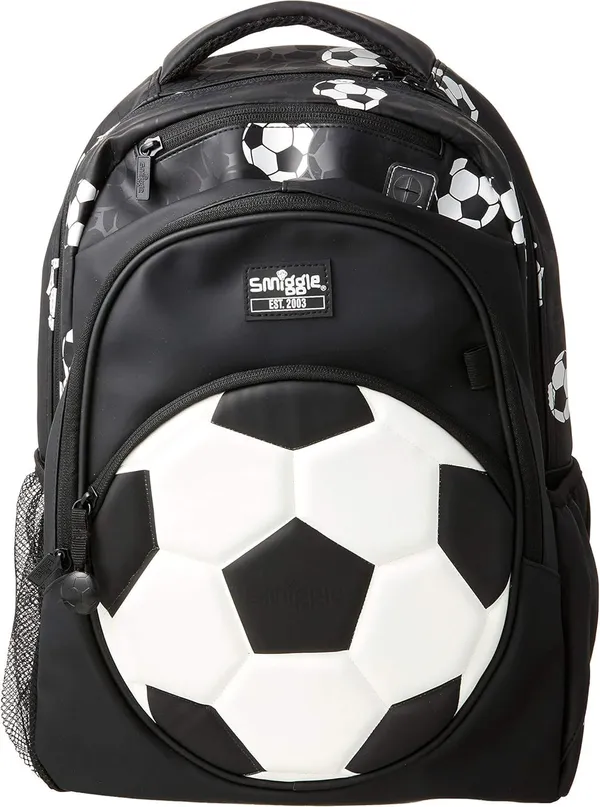 Smiggle_Vibe_16"_Classic_Backpack_3-Compartment_Premium_School_Bag_Laptop_Sleeve_+_Dual_Bottle_Holders_Minecraft
