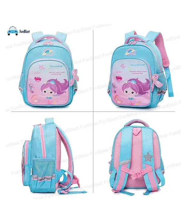 Mermaid_Wishes_Lightweight_Kids_Backpack_12.6-Inch_Multi-Pocket_Bag_For_Girls_(Ages_510)_Spine-Friendly,_Waterproof_&_Cute