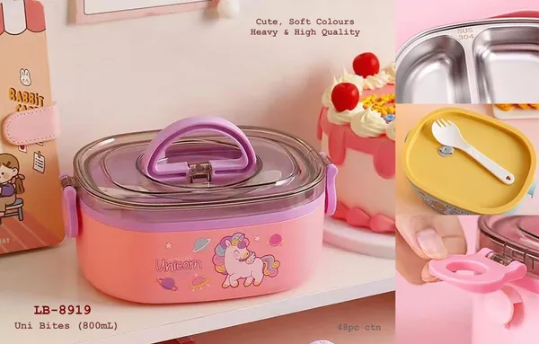 Brunch_Munch_Thermal_Lunch_Box_800Ml_Microwave-Safe_Unicorn_&_Dino_Print_With_Fork_&_Spoon