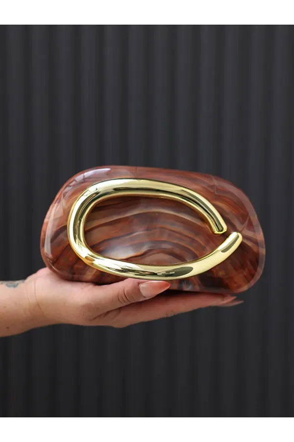 Celebrity_Style_Zara-Inspired_Glossy_/_Matte_Acrylic_Clutch_|_Golden_Curve_Design
