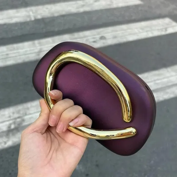 Celebrity_Style_Zara-Inspired_Glossy_/_Matte_Acrylic_Clutch_|_Golden_Curve_Design