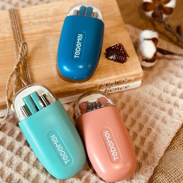 Tedemei_Cute_Travel_Cutlery_Set_Peach_Kawaii_Portable_Utensil_Kit_Sus304_Stainless_Steel