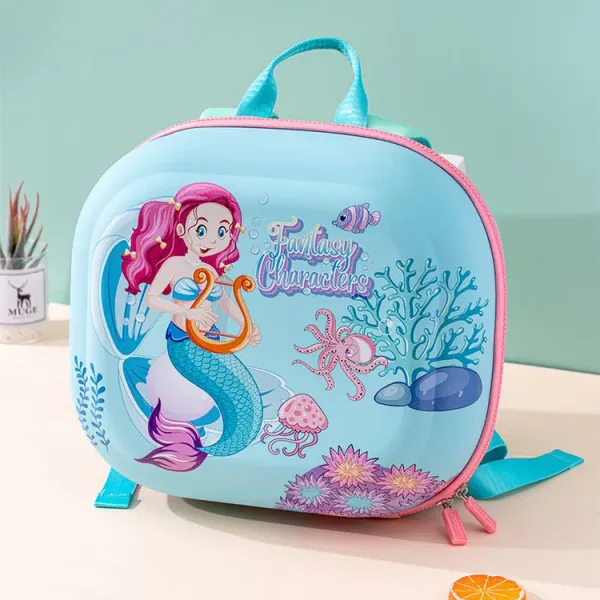 Mermaid_Armoured_Adventurer_Hardshell_Backpack_For_Kids_Space,_Unicorn,_Dino_&_Mermaid_Themes_Lightweight_&_Durable_With_Unique_Square_Shape