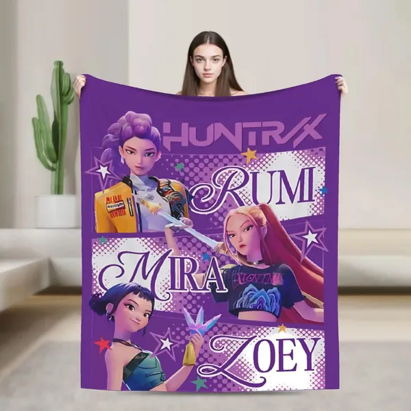 K-Pop_Idol_Blanket_|_Soft_Anime-Style_K-Pop_Throw_Blanket_|_Purple_&_Blue