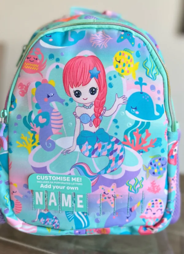 Name_It_All_Mermaid_Customizable_Kids_Backpack_(Age_3-7)_Add_Your_Name_Lightweight_Premium_Bag_In_4_Cute_PrintsDino,_Unicorn,_Mermaid,_Butterfly