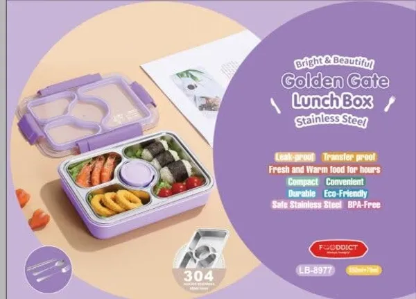 Quadbento_4-Slot_Steel_Lunch_Box_Leakproof_Easy-Clean_+_Cutlery