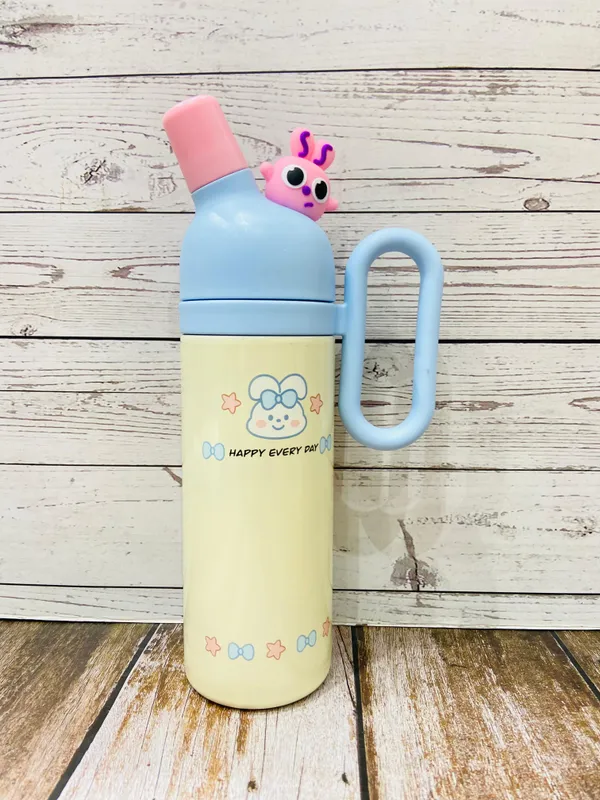 Blue_yellow_Kawaii_Thermo_Sipper_Bottle_For_KidsDouble_Wall_Stainless_Steel_Cute_Animal_Flask_With_Straw_Cap_Hot_&_Cold_Vacuum_Insulated_Water_Bottle_(350Ml)