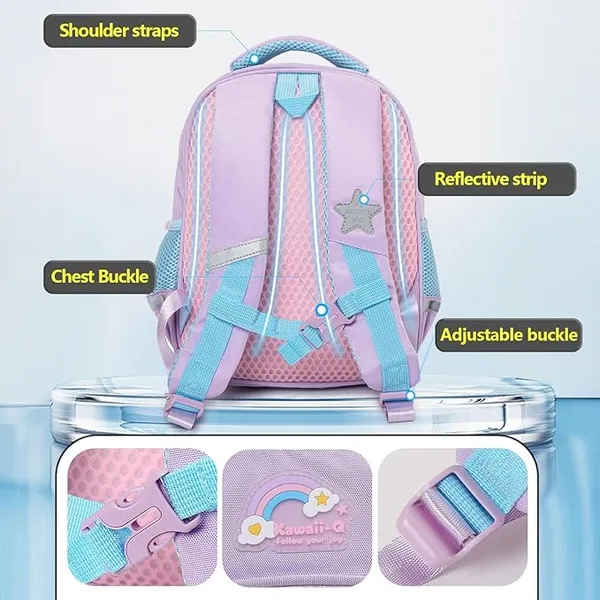 Rainbow_Prance_Unicorn_Backpack_12.6-Inch_Lightweight_Bag_For_Girls_(Ages_510)_Waterproof,_Multi-Pocket_&_Spine-Support